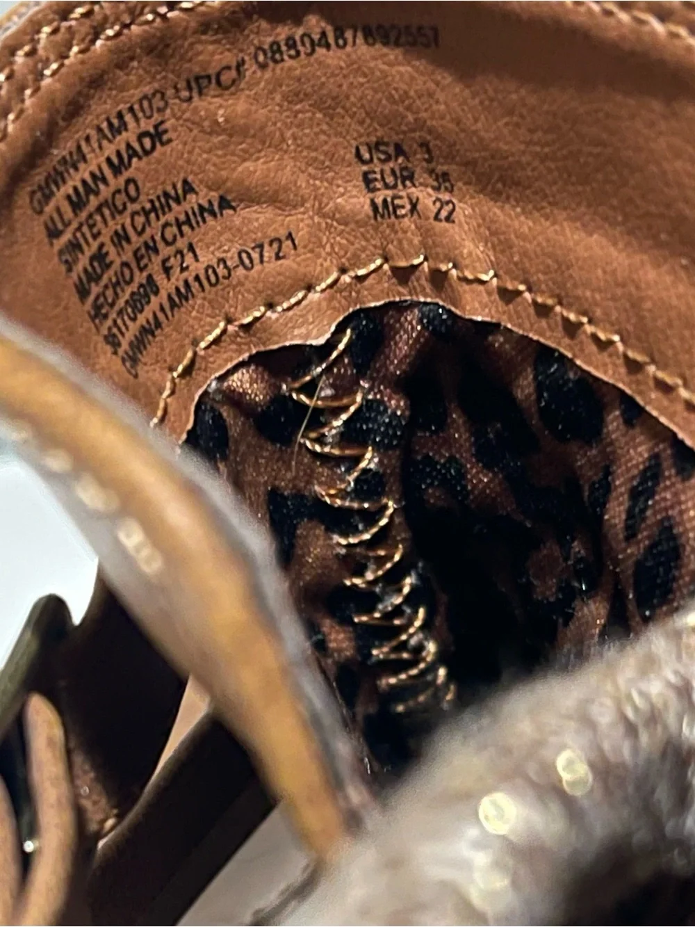 wonder nation Brown Buckle Ankle Boots for Kids